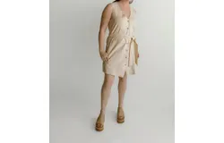 Frnch Cicilia Woven Dress In Creme