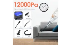 Car vacuum cleaner handheld vacuum cleaner wireless high power wet and dry home vacuum cleaner car vacuum cleaner-Cordless Upgrade_Floor Mop White