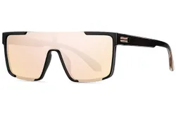 Women Men Sunglasse Square Flat Top Big Frame UV400 Sun Glasses Oversized TR7543