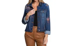 John Mark Fallon Jacket In Medium Denim