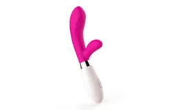 Battery-powered dual-stimulation female sexy vibrator massager&colon; multiple vibration modes&comma; silent design
