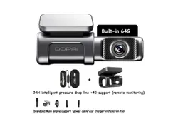 DDPAI mini5 Dash Cam Car Camera 2160P Ultra HD&comma; Black&comma; 64G Memory Card&comma; Smart Parking Monitoring Line 24H&comma; 4G Remote Monitoring