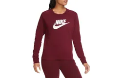Nike Women&apos;s Essential Crew Fleece Sweater In Dark Red