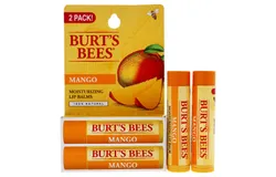 Mango Moisturizing Lip Balm Twin Pack by Burts Bees for Unisex - 2 x 0&period;15 oz Lip Balm