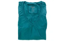 Bamboo V-Neck Tee - Tropical Teal by Cariloha for Women - 1 Pc T-Shirt &lpar;M&rpar;