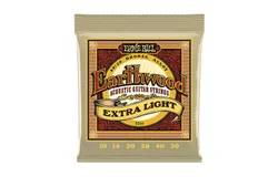 Ernie Ball 2006 Earthwood Extra Light Acoustic Guitar Strings 10-50 Musical Instrument Parts
