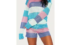 Beach Riot Beach Sweater In Mod Stripe