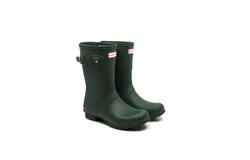 Hunter Women&apos;s Original Short Rain Boots In Hunter Green