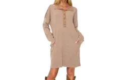 J&period; Her Everyday Essential Shirt Dress In Mocha