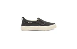 Taos Women&apos;s Rubber Soul Canvas Sneakers In Charcoal Washed Canvas