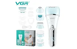 VGR V-733 6-in-1 Women&apos;s Hair Remover Armpit Hair IPX7 Wash Razor Home Trimmer Portable set