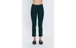 Pistola Monroe High Rise Cigarette Crop In Green