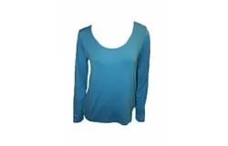 Angel Scoop-Neck Top In Turquoise
