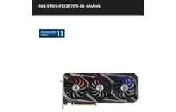 ROG Strix GeForce RTX™ 3070 Ti 8GB GDDR6X enhanced design and powerful cooling performance