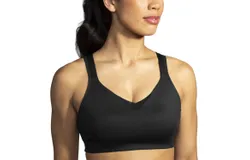 Brooks Drive Convertible Run Bra In Black