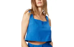 Sophie Rue Linen Tank Top In Blue