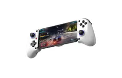 D11 mobile game controller suitable for Android&sol;iPhone 15 series &lpar;USB-C&rpar;&comma; with Hall effect joystick&comma; game controller RGB mobile game controller supporting PS remote playback&comma; PlayStation&comma; Steam Link white