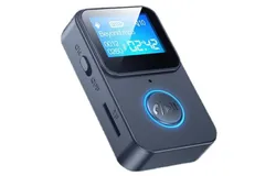 MP3 player bluetooth portable music player aux 3&period;5mm large screen display lyrics support TF card hands-free call aux bluetooth 5&period;0 car adapter