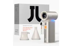 JISULIFE Portable Handheld Turbo Fan&comma; 9000mAh USB Mini Personal Fan-Brown