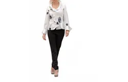 Samuel Dong Blouse In White&sol;black