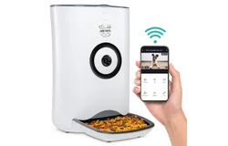 Arf Pets Smart Automatic Pet Feeder with Wi-Fi&comma; HD Camera & Video Recording with Easy App-Control