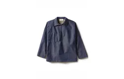 Le Mont Saint Michel Heavy Twill Vareuse In Denim