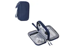 Travel Cable Organizer Pouch Electronic Accessories Carry Case Portable Waterproof Double Layers All-in-One Storage Bag for Cord&comma; Charger&comma; Phone&comma; Earphone