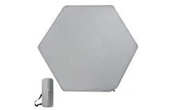 Minnebaby Hexagon Playpen Mat Compatible with hiccapop Portable Playpen & Regalo Play Yard&comma; Self Inflating Playard Pad&comma; Comfortable and Portable Playmat with Carrying Bag Grey