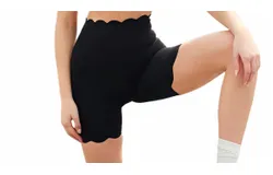Wiskii Scallop Biker Short In Black