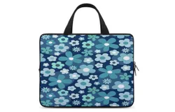 Groovy Baby Indigo And Aqua Laptop Bag Women Man 10 12 13 15 17 Inch Office Notebook Travel Computer Handbag Waterproof Bag Notebook Cover