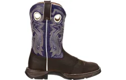 Durango Boots Women&apos;s Lady Rebel Twilight N&apos; Lace Western Boot In Brown&sol;blue