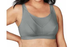 Playtex Bounce Control Wireless Sports Bra In Grey