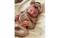 19inch Reborn Laura Doll 49CM Full Silicone Vinyl Boy Girl Baby Doll Sleeping Newborn Bebe 3D Skin Can Bathe Toys Gift
