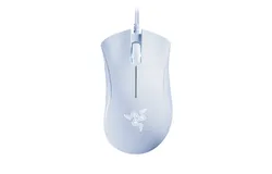 Razer DeathAdder Essential Gaming Mouse: 6400 DPI Optical Sensor - 5 Programmable Buttons - Mechanical Switches - Rubber Side Grips - Mercury White