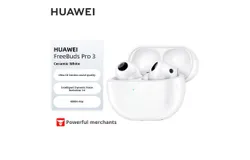 HUAWEI FreeBuds Pro 3 – Dual Speaker Premium Sound&comma; Noise Cancellation for Calls - Up to 31-Hour Battery Life with Charging Case - Bluetooth Earbuds -Ceramic White
