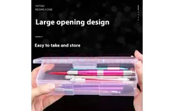 Large capacity pencil case &lpar;pencils not included&rpar;&comma; 1-pack&comma; clear&comma; solid color&comma; holds approximately 24 pencils