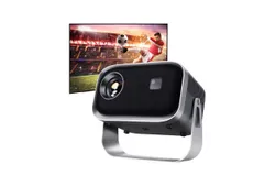 Smart Projector&comma; Portable Mini Projector Home Theater&comma; Compatible HD 1080P 4k Cinema 360 Degree Rotation with Stand&lpar;US Plug&rpar;