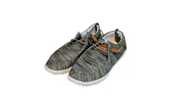 The Norty Brand Boy&apos;s And Girl&apos;s Lightweight Loafer Slip On Lace Up Casual Boat Shoe In Olive Multi