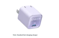 Anker Mobile Phone Fast Charging Wall Charger Lilac Purple 30W Safe Charge Pro Suitable for Apple 8-15