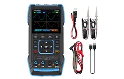 FNIRSI 2C23T Handheld Digital Oscilloscope Multimeter &plus; Function Signal Generator Latest 3IN1 Dual Channel Oscilloscope Signal Generator 10MHZ&ast;2 50MS&sol;s