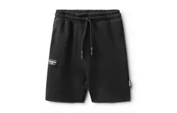 Nununu Boy&apos;s Unbalanced Sweat Shorts In Black