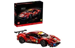 LEGO Technic Ferrari 488 GTE &OpenCurlyDoubleQuote;AF Corse &num;51” 42125 - Champion GT Series Sports Race Car&comma; Exclusive Collectible Model Kit&comma; Collectors Set for Adults to Build