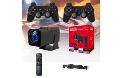 HY320 MAX Retro Video Game Console & Mini Portable Smart Projector &vert; Android 11 &vert; 720p H713 LCD Home Projector & Gaming Box - New