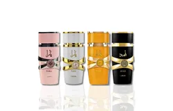 Lattafa for Unisex 4 Piece Eau de Parfum Gift Set &lpar;Yara for Women &plus; Yara Moi for Women &plus; Yara Tous for Women &plus; Asad for Men&rpar; 3&period;4 Ounce&sol;100 ml each
