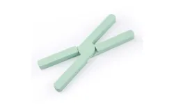 Non-slip foldable hot dish silicone trivet&comma; 1-pack eco-expandable silicone pot holder&comma; hot pad&comma; foldable cross design &lpar;green&rpar;