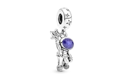 Charm Pandora Colgante Astronauta En La Galaxia Para Mujer 790030C01 &vert; Joyería De Lujo Para Mujer &vert; Ideal Para Regalo Elegante &vert; Compatible Con Charms Pandora