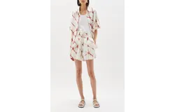 Bassike Printed Boxer Short In Redwood-Print
