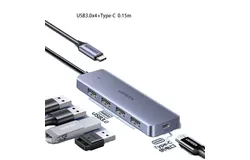 Ugreen USB3&period;0x4&plus;Type-C Plastic shell alloy joint 0&period;15m