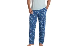 Tommy John Second Skin Sleep Pant In Blue Snowfall