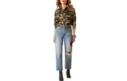 Ariat Ultra High Rise Rodeo Quincy Tomboy Straight Leg Jeans In Dominca